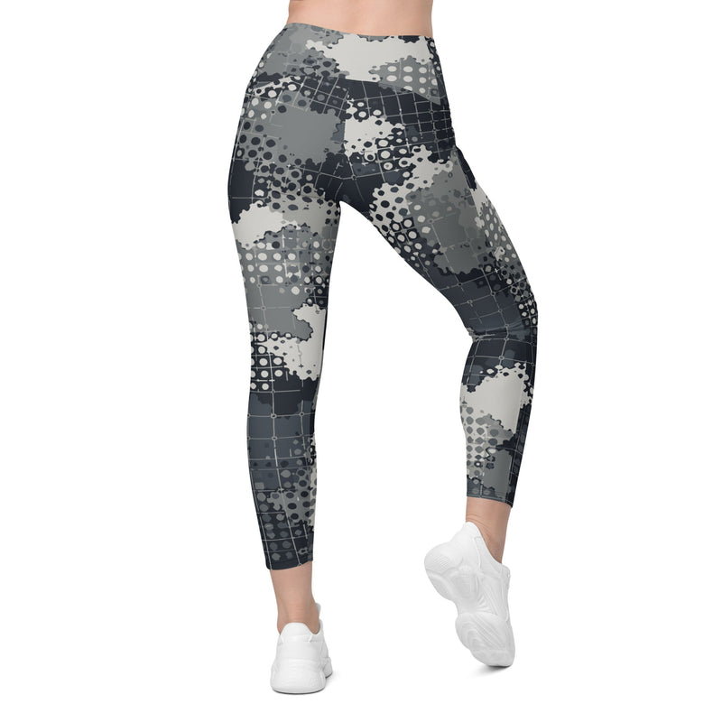Gridveil Phantom Urban CAMO Womens Leggings with Pockets - Women