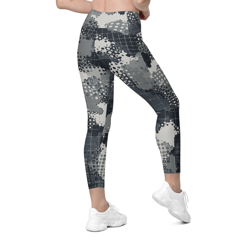 Gridveil Phantom Urban CAMO Womens Leggings with Pockets - Women