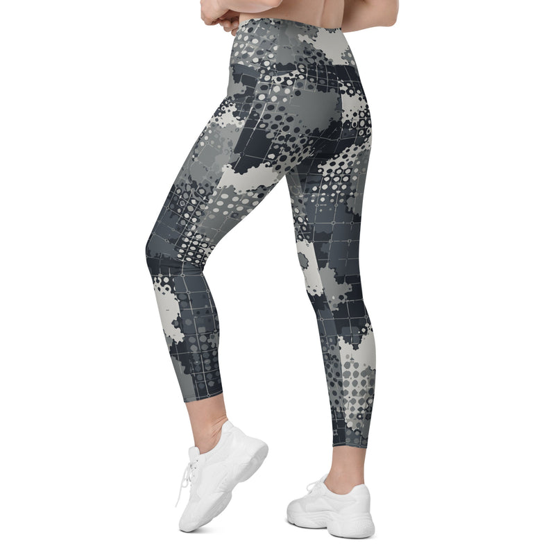 Gridveil Phantom Urban CAMO Womens Leggings with Pockets - Women