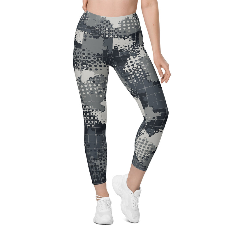 Gridveil Phantom Urban CAMO Womens Leggings with Pockets - Women