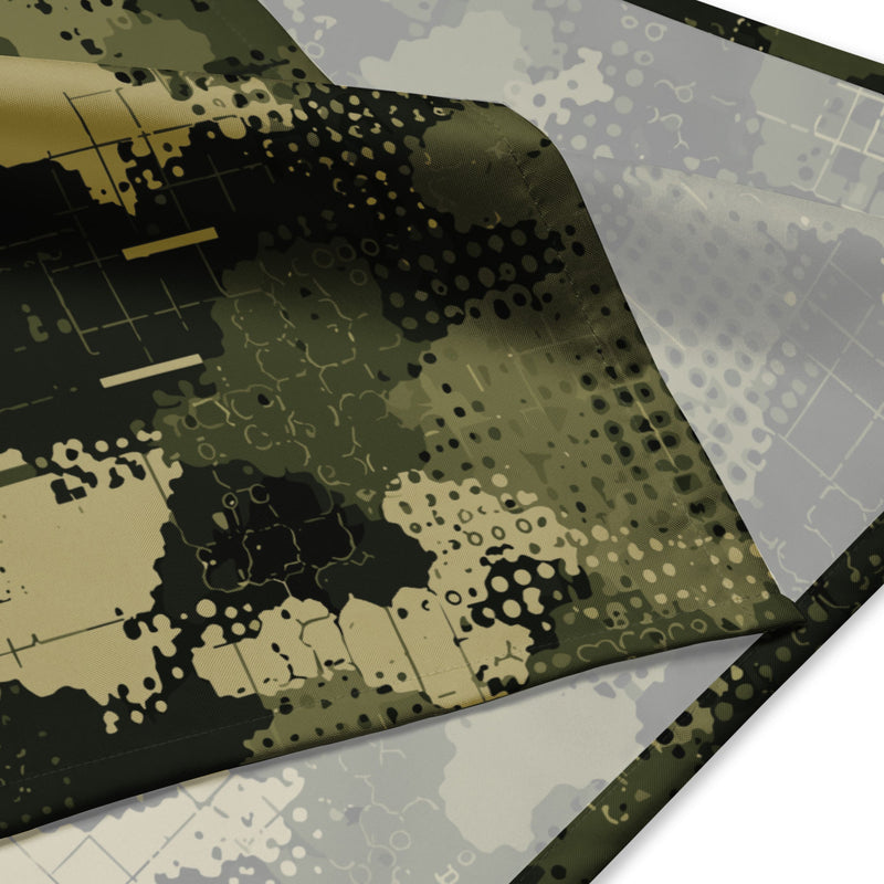 Gridveil Sentinel Olive CAMO Bandana - Head