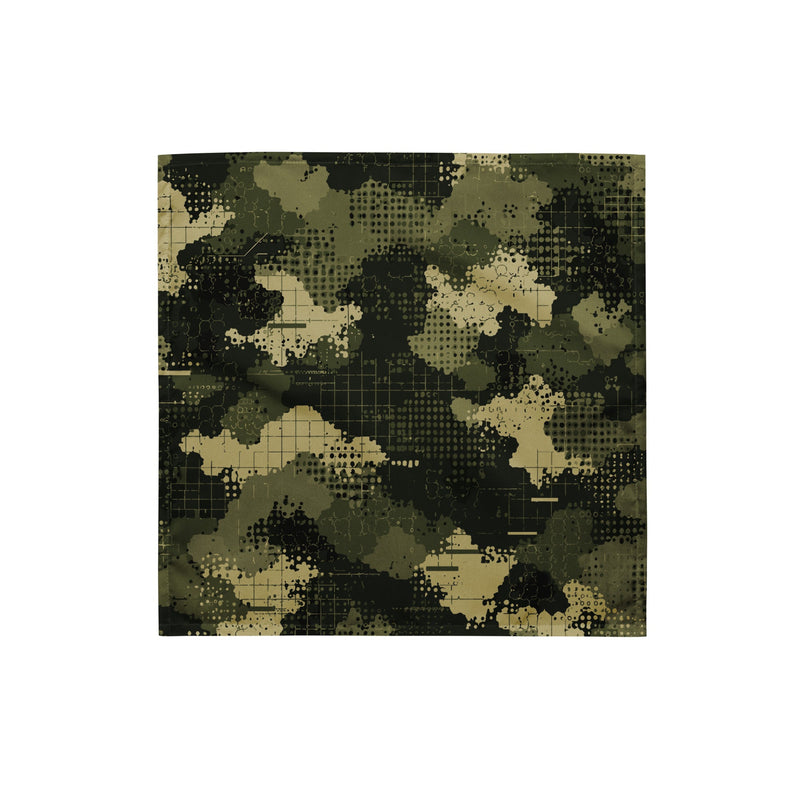 Gridveil Sentinel Olive CAMO Bandana - S - Head