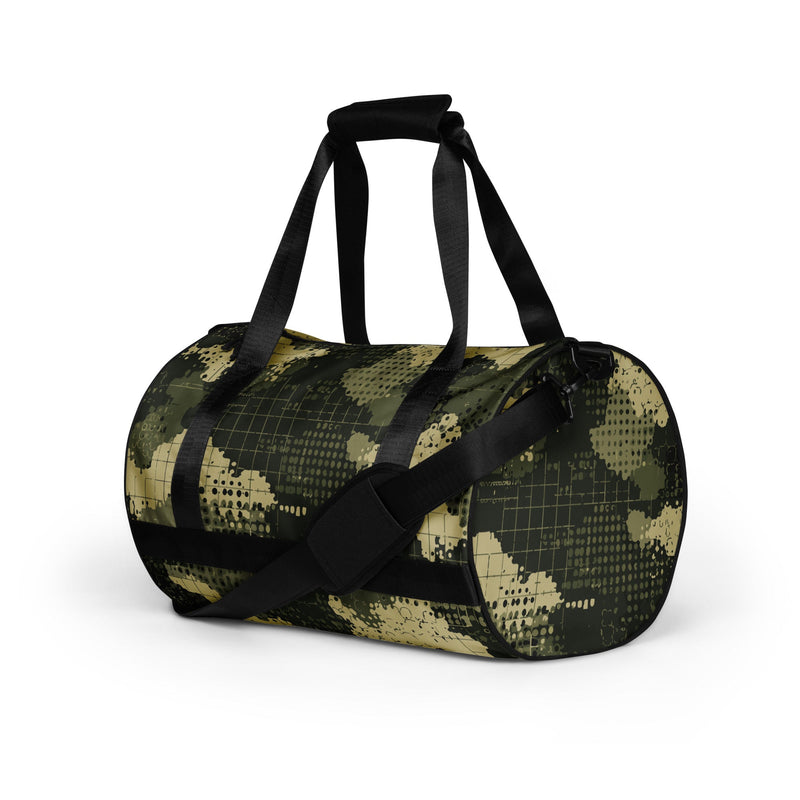Gridveil Sentinel Olive CAMO Gym Bag