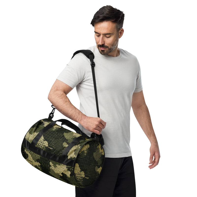 Gridveil Sentinel Olive CAMO Gym Bag