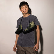 Gridveil Sentinel Olive CAMO Mens High-Top Canvas Shoes