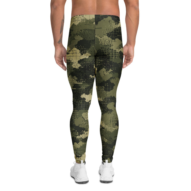 Gridveil Sentinel Olive CAMO Mens Leggings - Men