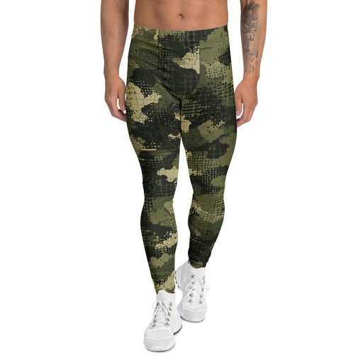 Gridveil Sentinel Olive CAMO Mens Leggings - XS - Men