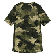 Gridveil Sentinel Olive CAMO Mens Short-Sleeve Rash Guard - SS