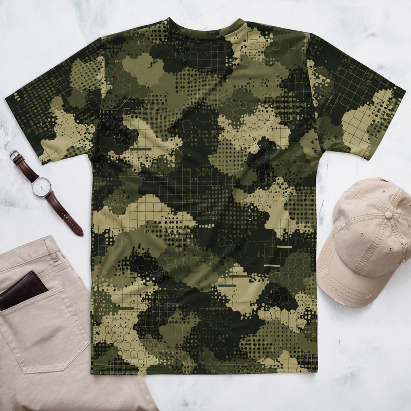 Gridveil Sentinel Olive CAMO Mens T-Shirt - Shirt - Tee