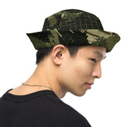 Gridveil Sentinel Olive CAMO Reversible Bucket Hat - Head