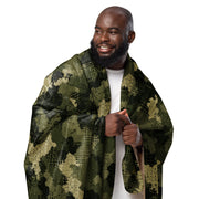 Gridveil Sentinel Olive CAMO Sherpa Blanket