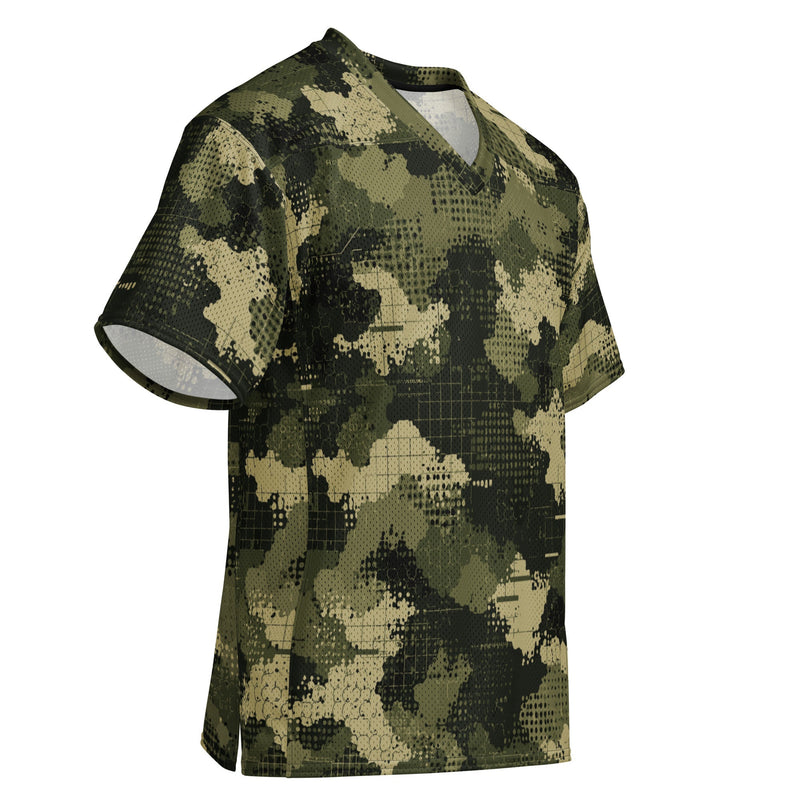 Gridveil Sentinel Olive CAMO Unisex American Football Jersey