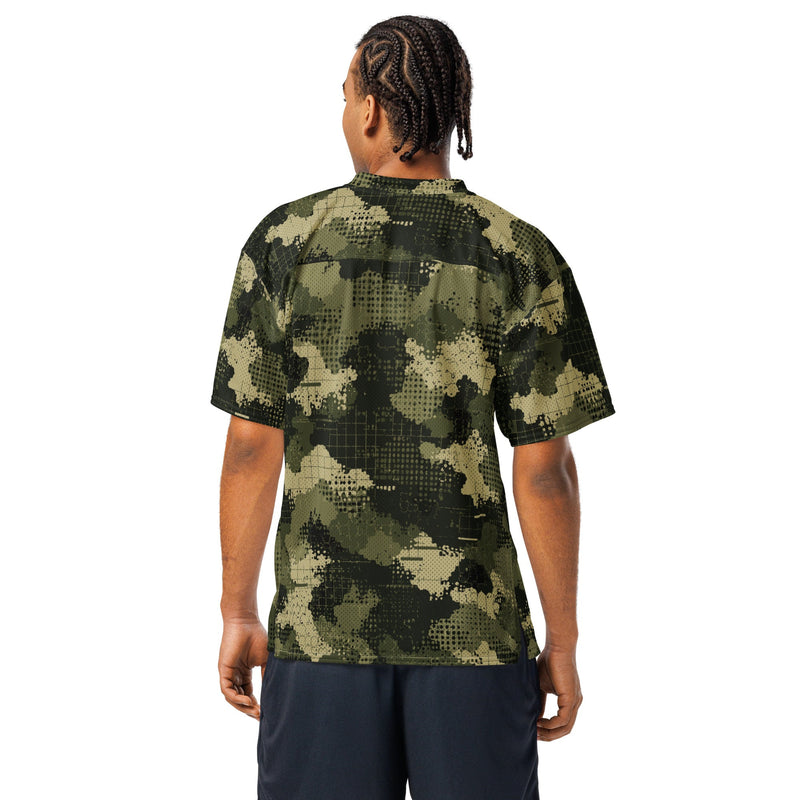 Gridveil Sentinel Olive CAMO Unisex American Football Jersey