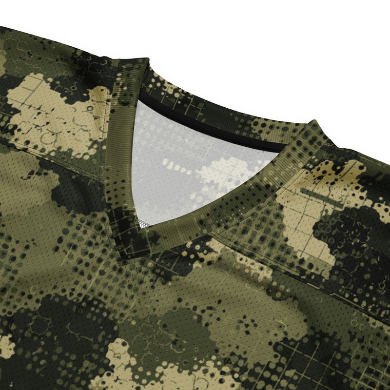 Gridveil Sentinel Olive CAMO Unisex American Football Jersey