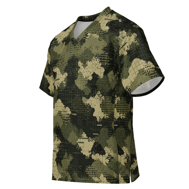 Gridveil Sentinel Olive CAMO Unisex American Football Jersey