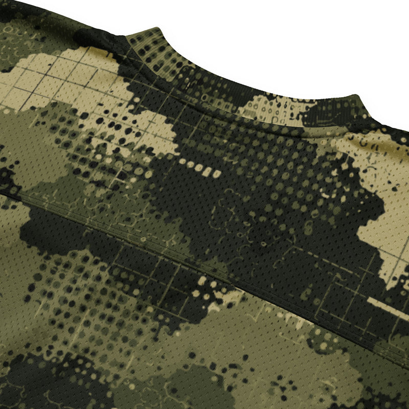 Gridveil Sentinel Olive CAMO Unisex American Football Jersey
