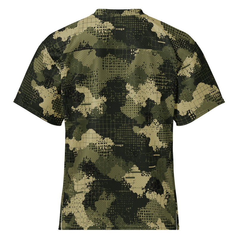 Gridveil Sentinel Olive CAMO Unisex American Football Jersey