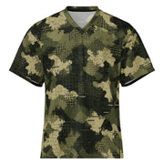 Gridveil Sentinel Olive CAMO Unisex American Football Jersey