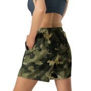 Gridveil Sentinel Olive CAMO Unisex Athletic Long Shorts