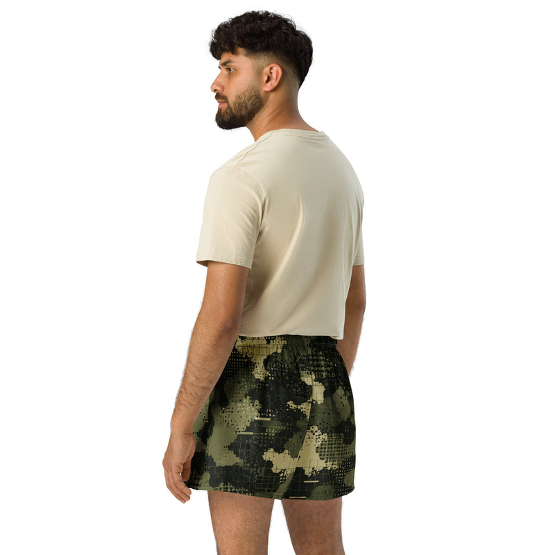 Gridveil Sentinel Olive CAMO Unisex Athletic Shorts