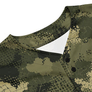 Gridveil Sentinel Olive CAMO Unisex Baseball Jersey
