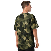 Gridveil Sentinel Olive CAMO Unisex Baseball Jersey