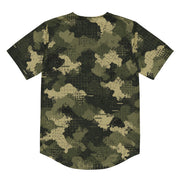 Gridveil Sentinel Olive CAMO Unisex Baseball Jersey
