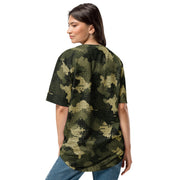 Gridveil Sentinel Olive CAMO Unisex Baseball Jersey