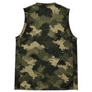 Gridveil Sentinel Olive CAMO Unisex Basketball Jersey