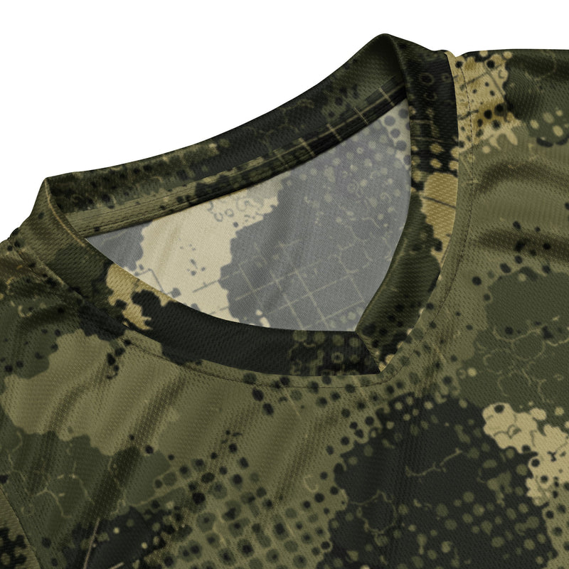 Gridveil Sentinel Olive CAMO Unisex Basketball Jersey