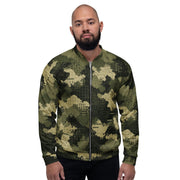 Gridveil Sentinel Olive CAMO Unisex Bomber Jacket