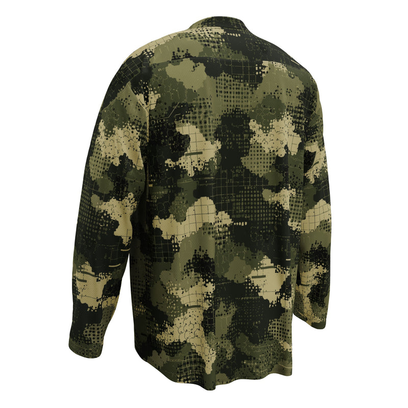 Gridveil Sentinel Olive CAMO Unisex Hockey Fan Jersey