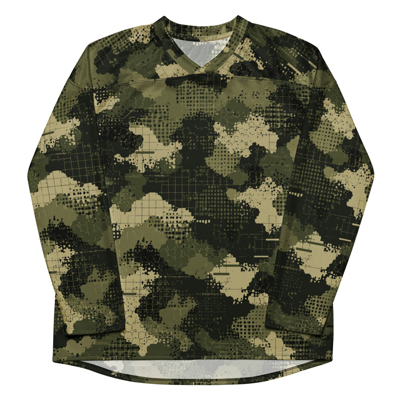 Gridveil Sentinel Olive CAMO Unisex Hockey Fan Jersey