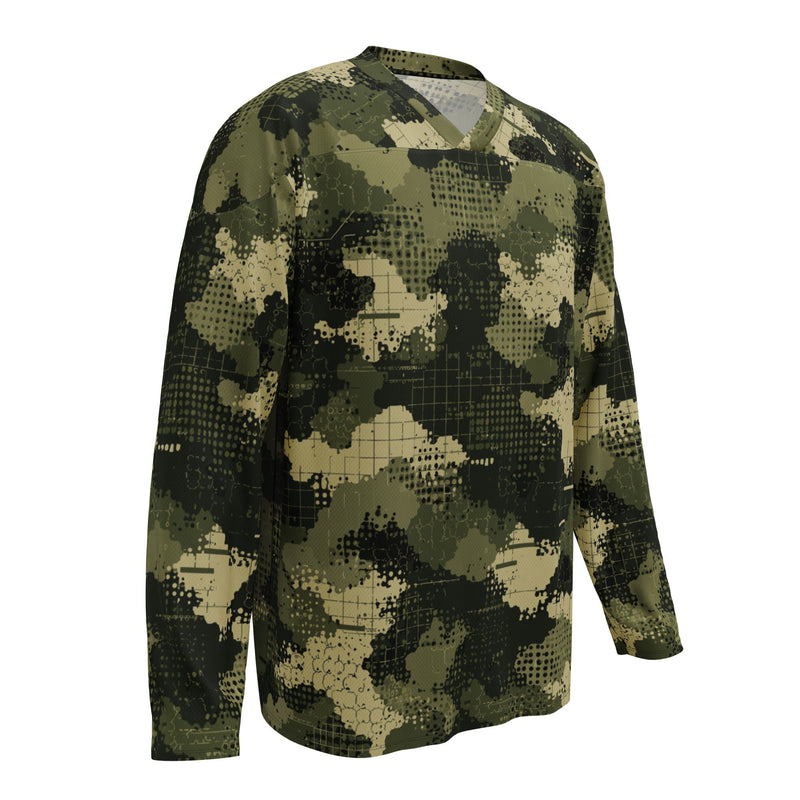 Gridveil Sentinel Olive CAMO Unisex Hockey Fan Jersey