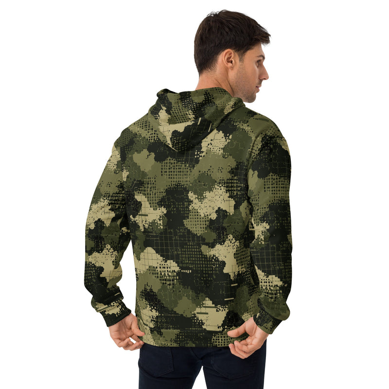 Gridveil Sentinel Olive CAMO Unisex Hoodie