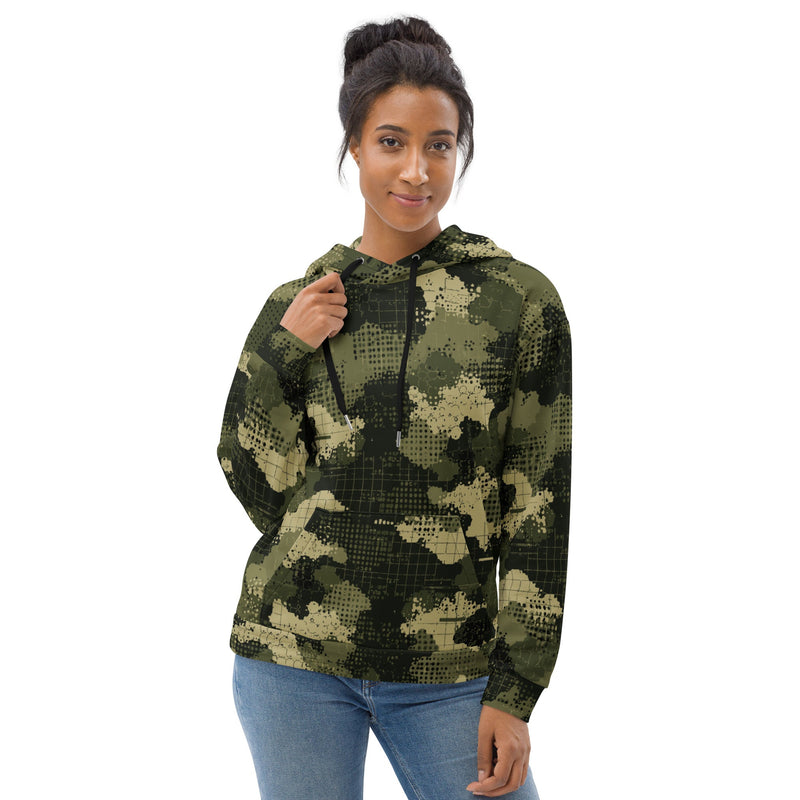 Gridveil Sentinel Olive CAMO Unisex Hoodie