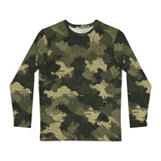 Gridveil Sentinel Olive CAMO Unisex Long-Sleeve Shirt - XS