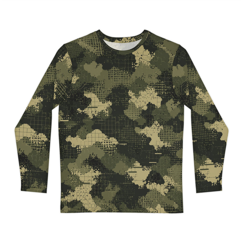 Gridveil Sentinel Olive CAMO Unisex Long-Sleeve Shirt - XS