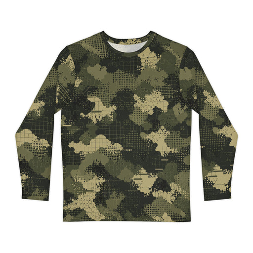 Gridveil Sentinel Olive CAMO Unisex Long-Sleeve Shirt - XS