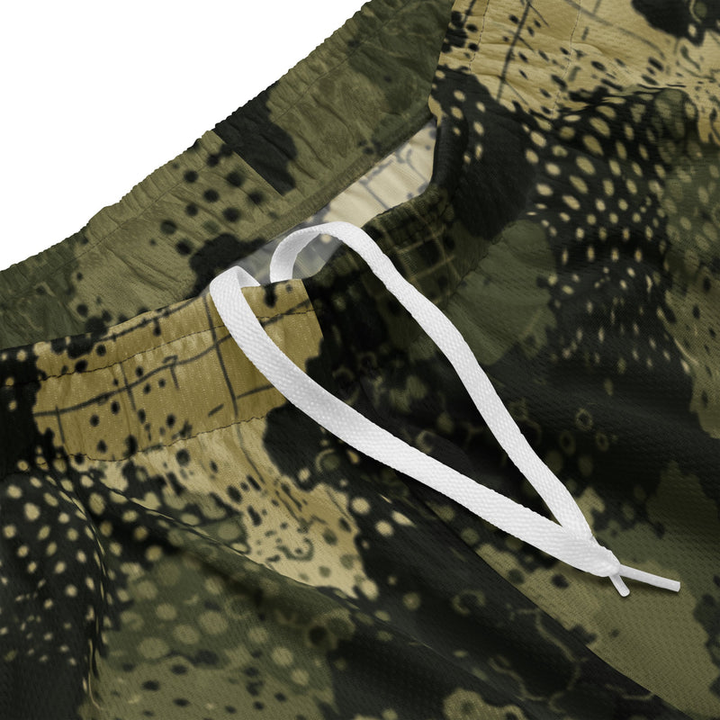 Gridveil Sentinel Olive CAMO Unisex Mesh Shorts
