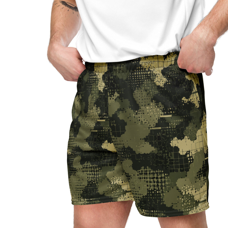 Gridveil Sentinel Olive CAMO Unisex Mesh Shorts