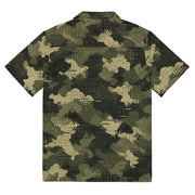 Gridveil Sentinel Olive CAMO Unisex Short-Sleeve Button Shirt - Button-Up