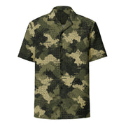 Gridveil Sentinel Olive CAMO Unisex Short-Sleeve Button Shirt - Button-Up