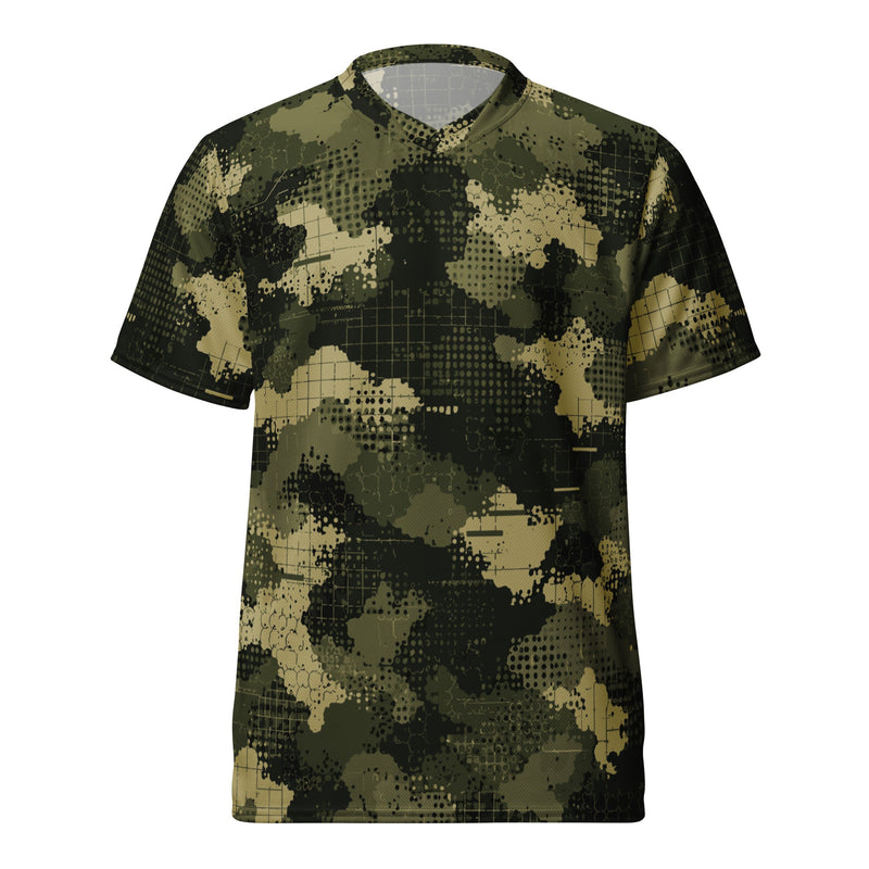 Gridveil Sentinel Olive CAMO Unisex Sports Jersey