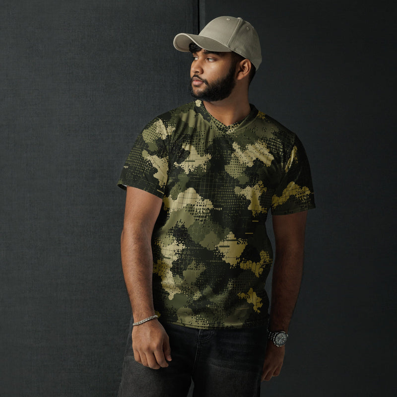 Gridveil Sentinel Olive CAMO Unisex Sports Jersey