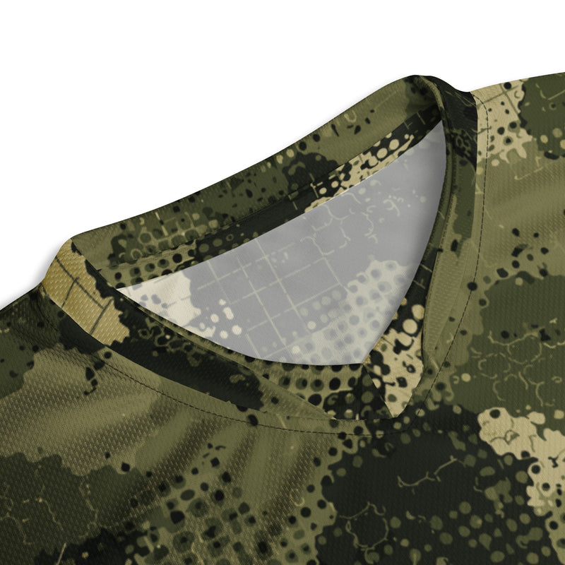 Gridveil Sentinel Olive CAMO Unisex Sports Jersey