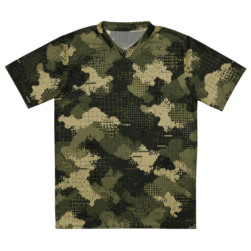 Gridveil Sentinel Olive CAMO Unisex Sports Jersey