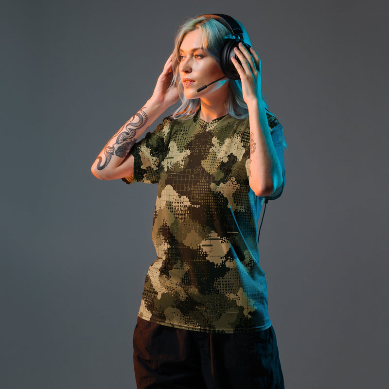 Gridveil Sentinel Olive CAMO Unisex Sports Jersey