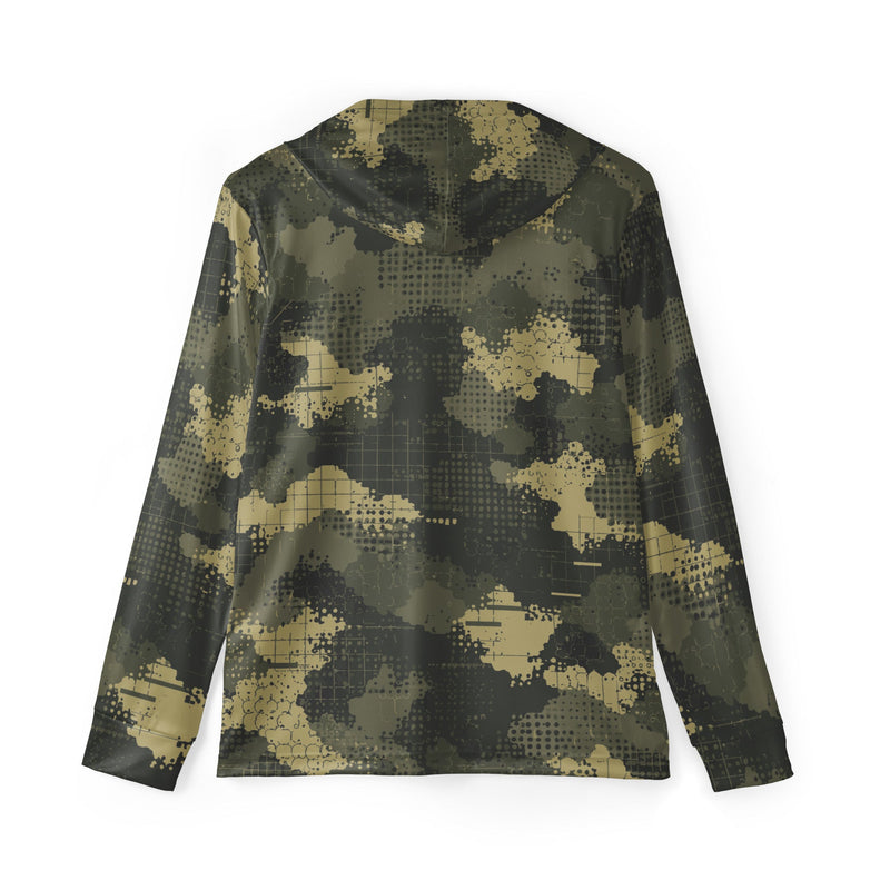 Gridveil Sentinel Olive CAMO Unisex Sports Warmup Hoodie