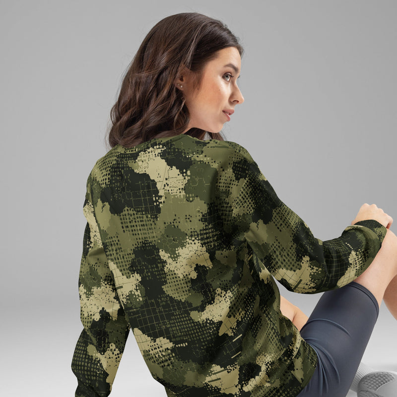 Gridveil Sentinel Olive CAMO Unisex Sweatshirt